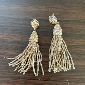 Gold tassel beaded Earrings
